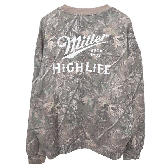 NWOT Miller High Life Camo Sweatshirt Men’s 2XL - Picture 3 of 10